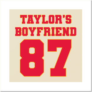 Taylor's Boyfriend Travis Kelce 87 Posters and Art